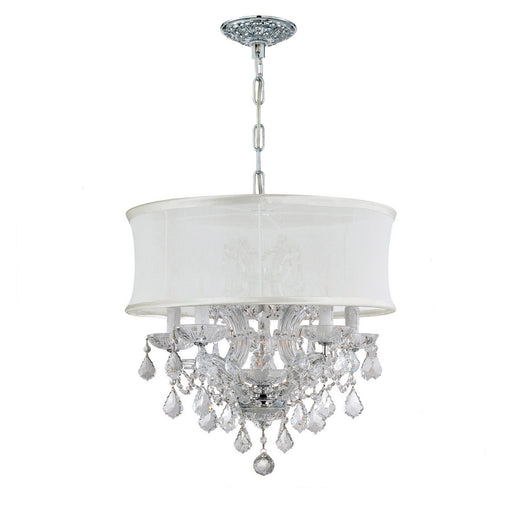 Crystorama 4415-CH-SMW-CLM Brentwood Six Light Mini Chandelier Polished Chrome Main Image.jpg