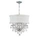 Crystorama 4415-CH-SMW-CLQ Brentwood Six Light Mini Chandelier Polished Chrome Main Image.jpg