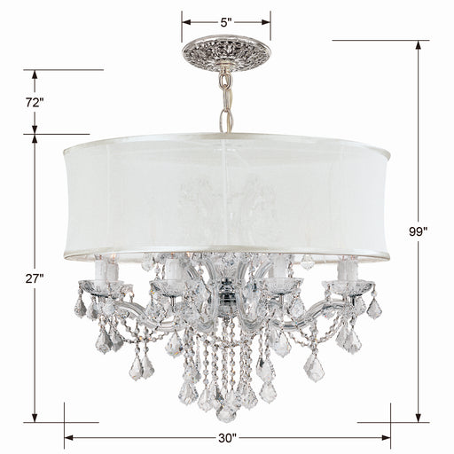 Crystorama 4489-CH-SMW-CLQ Brentwood 12 Light Chandelier Polished Chrome Alternate Image.jpg