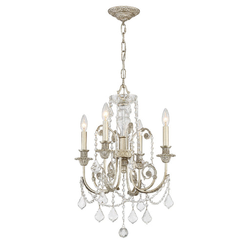 Crystorama 5114-OS-CL-MWP Regis Four Light Mini Chandelier Olde Silver Alternate Image.jpg