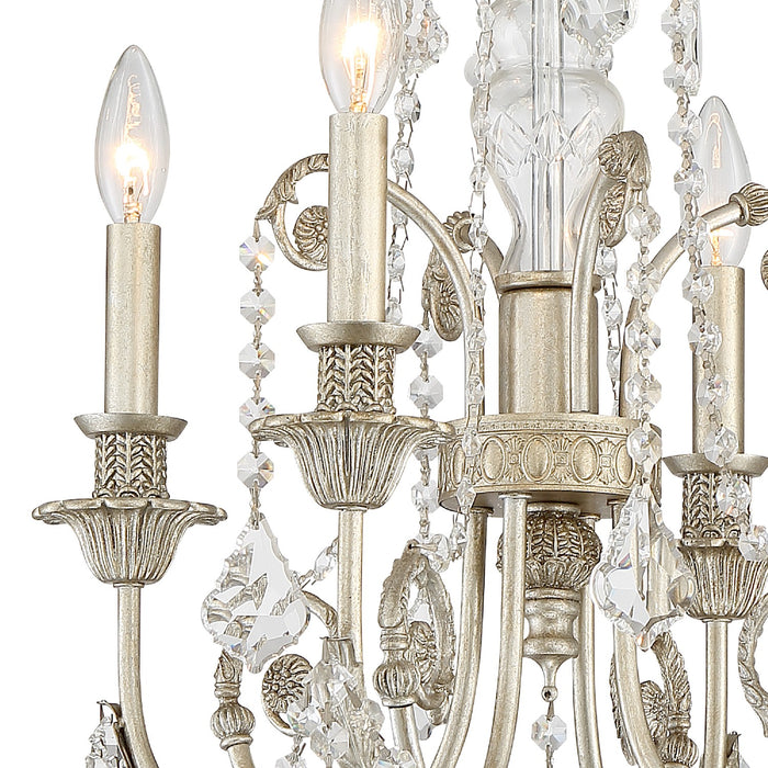 Crystorama 5114-OS-CL-MWP Regis Four Light Mini Chandelier Olde Silver Alternate Image 2.jpg