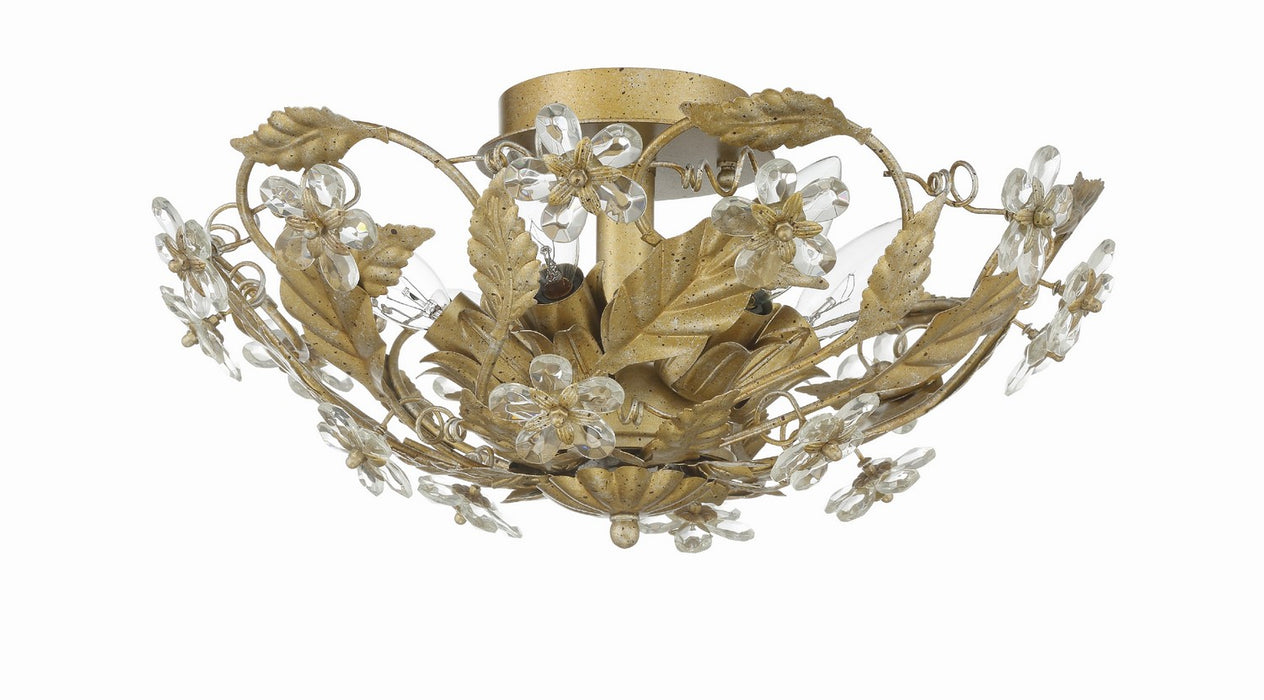 Crystorama 5316-GL Paris Market Six Light Semi Flush Mount Gold Leaf Main Image.jpg