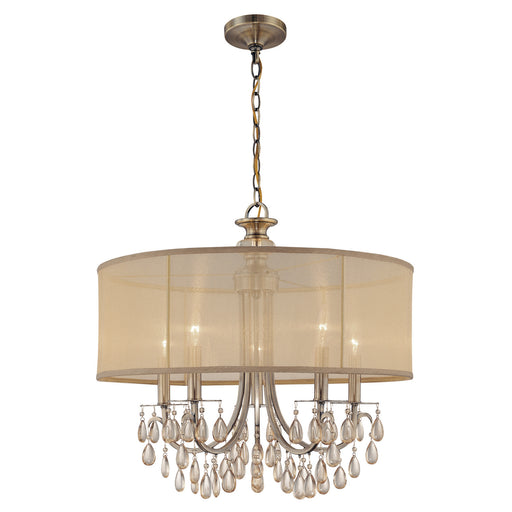 Crystorama 5625-AB Hampton Five Light Chandelier Antique Brass Alternate Image.jpg