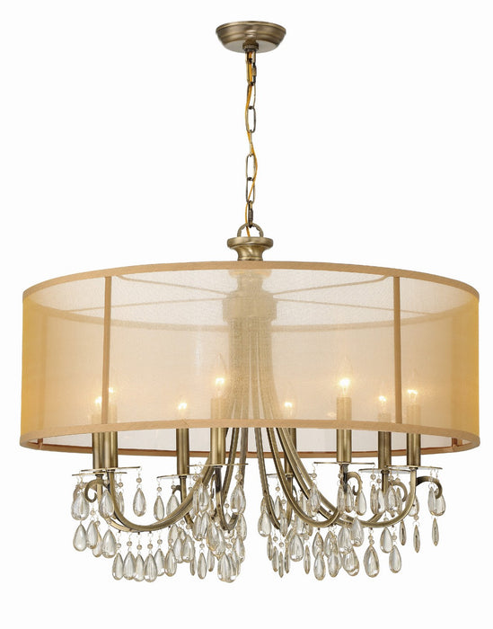 Crystorama 5628-AB Hampton Eight Light Chandelier Antique Brass Alternate Image 4.jpg