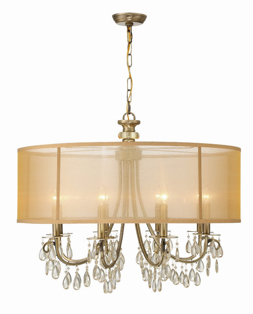 Crystorama 5628-AB Hampton Eight Light Chandelier Antique Brass Main Image.jpg