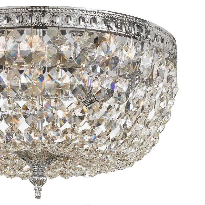 Crystorama 712-CH-CL-MWP Ceiling Mount Three Light Flush Mount Polished Chrome Alternate Image 2.jpg