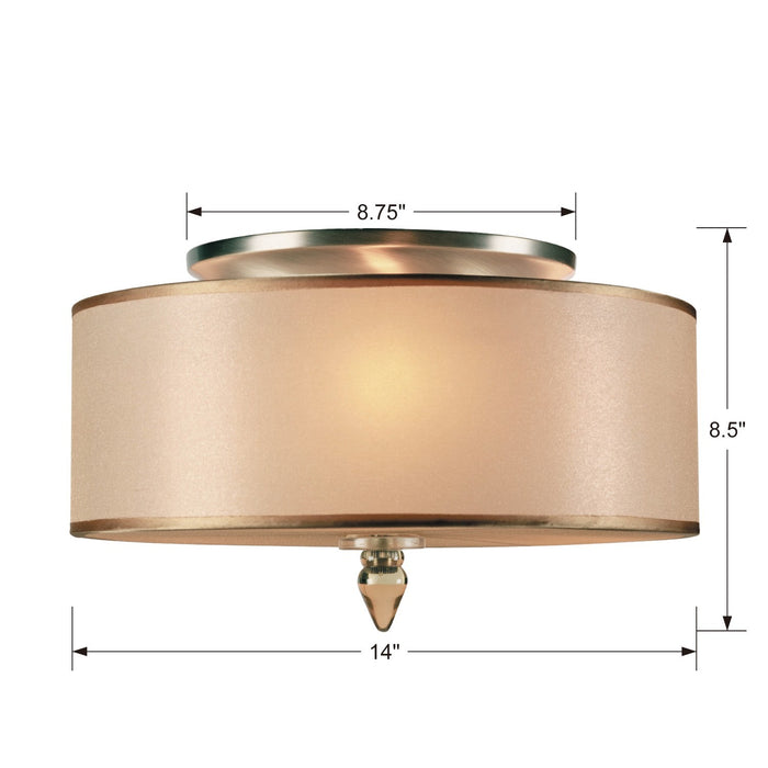 Crystorama 9503-AB Luxo Three Light Flush Mount Antique Brass Alternate Image 2.jpg