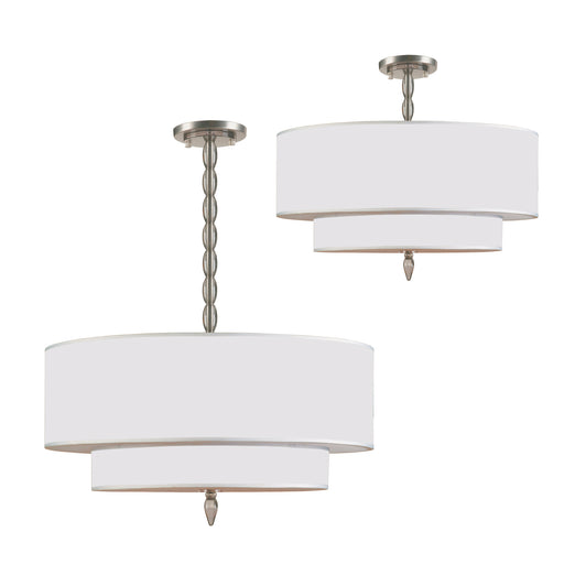 Crystorama 9507-SN Luxo Five Light Chandelier Satin Nickel Alternate Image.jpg