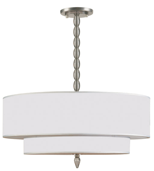 Crystorama 9507-SN Luxo Five Light Chandelier Satin Nickel Main Image.jpg