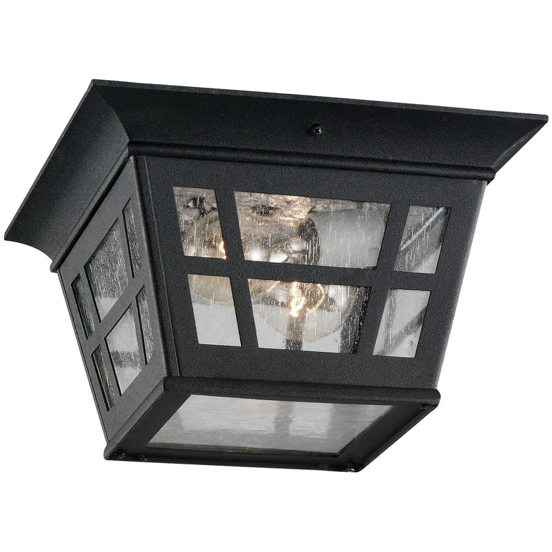 Generation Lighting 78131-12 Herrington Two Light Outdoor Flush Mount, Black Main Image.jpg