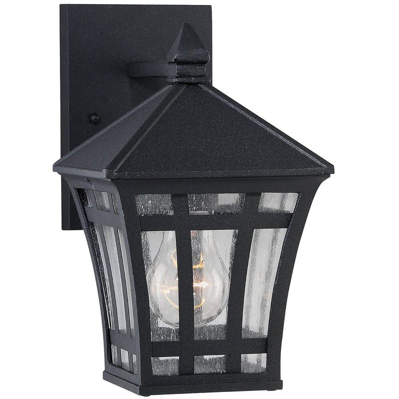 Generation Lighting 88131-12 Herrington One Light Outdoor Wall Lantern, Black Main Image.jpg