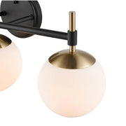 Shoppers Lighting BB3303-MB/MG 3-Light Wall/Bath Fixture, Matte Black/Modern Gold Finish Alternate Image.jpg