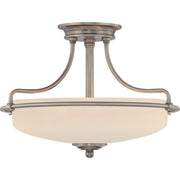 Quoizel GF1717AN Griffin Three Light Semi-Flush Mount, Antique Nickel Main Image.jpg