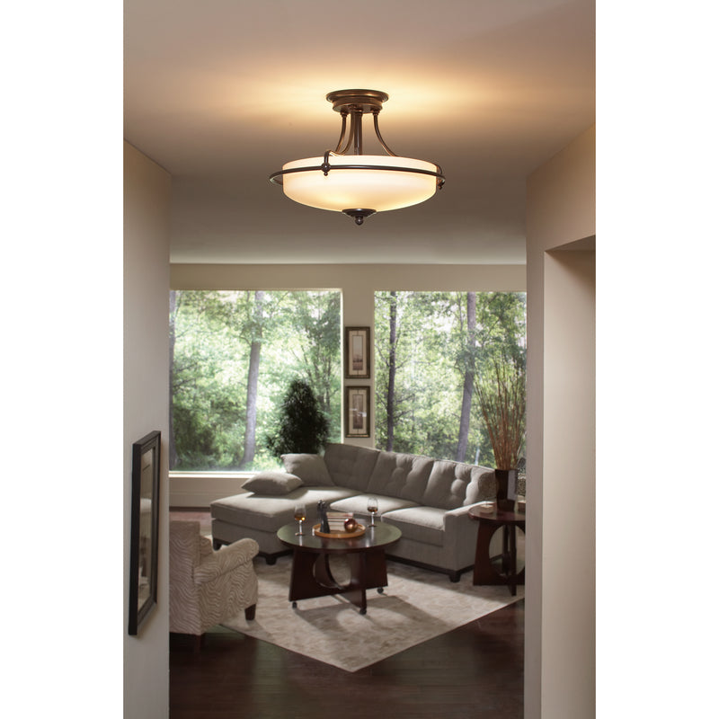 Quoizel GF1717PN Griffin Three Light Semi-Flush Mount, Palladian Bronze Alternate Image 2.jpg