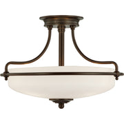 Quoizel GF1717PN Griffin Three Light Semi-Flush Mount, Palladian Bronze Main Image.jpg