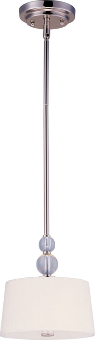 Maxim 92750WTPN Rondo One Light Mini Pendant, Polished Nickel Main Image.jpg