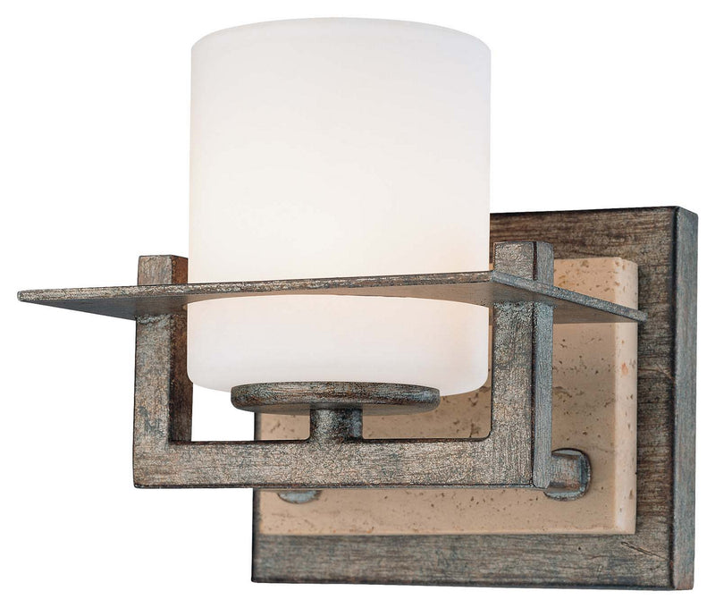 Minka-Lavery 6461-273 Compositions One Light Bath, Aged Patina Iron Main Image.jpg
