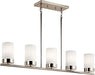 Kichler 52430PN Ciona Five Light Linear Chandelier, Polished Nickel Alternate Image 4.jpg