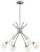 George Kovacs P1806-084 Pontil Six Light Chandelier, Brushed Nickel Alternate Image.jpg