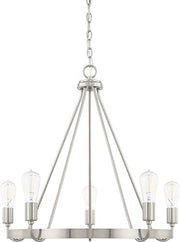 Capital Lighting 420061BN Tanner Five Light Chandelier, Brushed Nickel Alternate Image.jpg