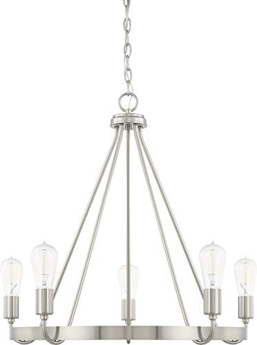 Capital Lighting 420061BN Tanner Five Light Chandelier, Brushed Nickel Alternate Image.jpg