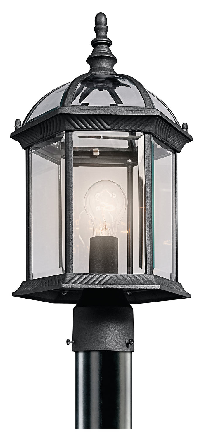 Kichler 49187BK One Light Outdoor Post Mount, Black