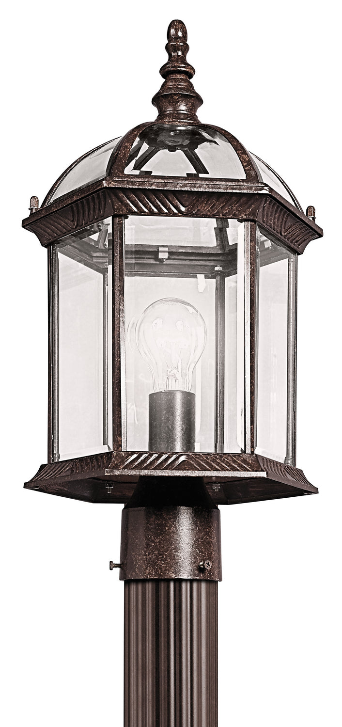 Kichler 49187TZ One Light Outdoor Post Mount, Tannery Bronze