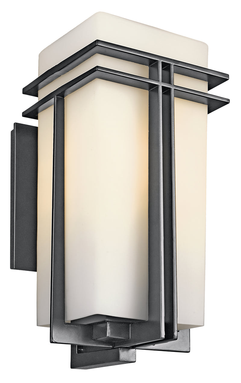 Kichler 49203BK One Light Outdoor Wall Mount, Black
