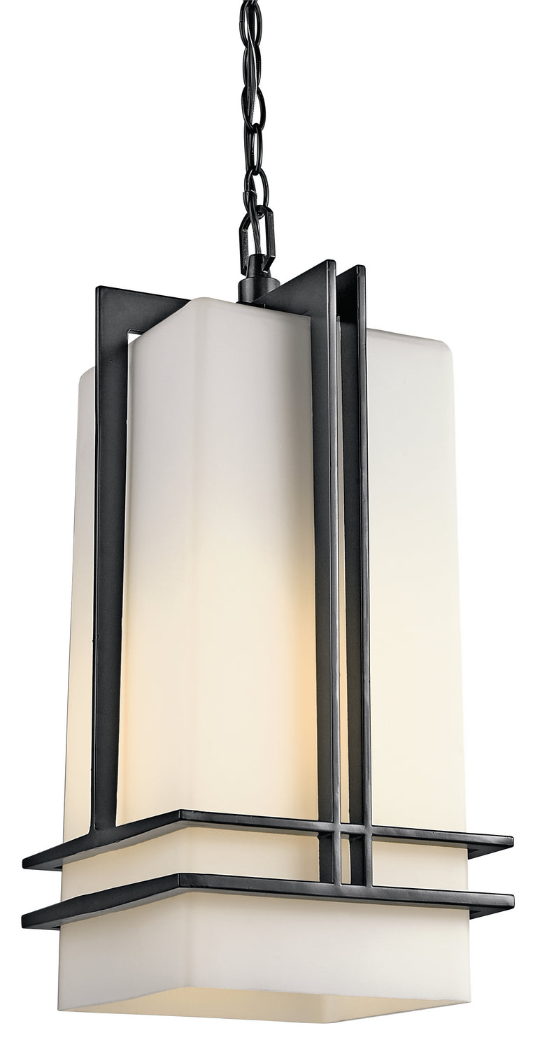 Kichler 49205BK One Light Outdoor Pendant, Black