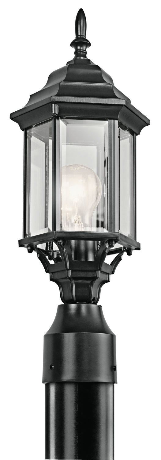 Kichler 49256BK One Light Outdoor Post Mount, Black