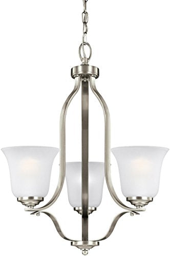 Generation Lighting 3139003EN3-962 Emmons Three Light Chandelier, Brushed Nickel Alternate Image.jpg