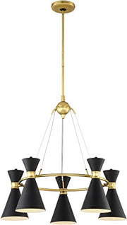George Kovacs P1825-248 Conic Five Light Chandelier, Honey Gold Alternate Image.jpg