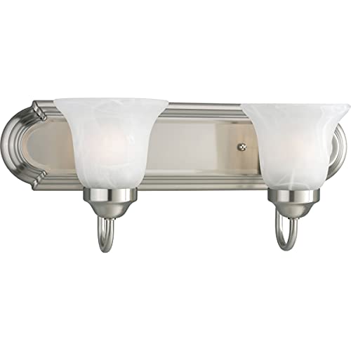 Progress P3052-09 Two-Light Brushed Nickel Alabaster Glass Traditional Bath Vanity Light Alternate Image.jpg