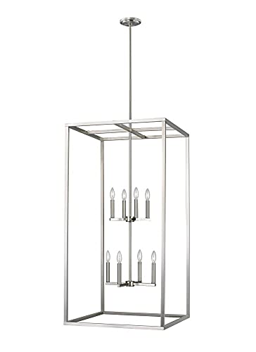 Generation Lighting 5234508EN-962 Moffet Street Eight Light Hall / Foyer, Brushed Nickel Alternate Image.jpg