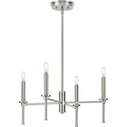 Progress P400293-009 Elara Collection Four-Light New Traditional Brushed Nickel  Chandelier Light Alternate Image.jpg