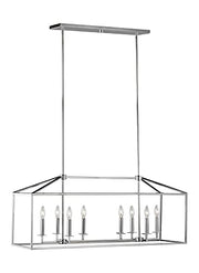 Generation Lighting 6615008EN-05 Perryton Eight Light Island Pendant, Chrome Alternate Image.jpg