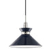 Mitzi H251701S-PN/NVY Kiki One Light Pendant, Polished Nickel/Navy Alternate Image.jpg