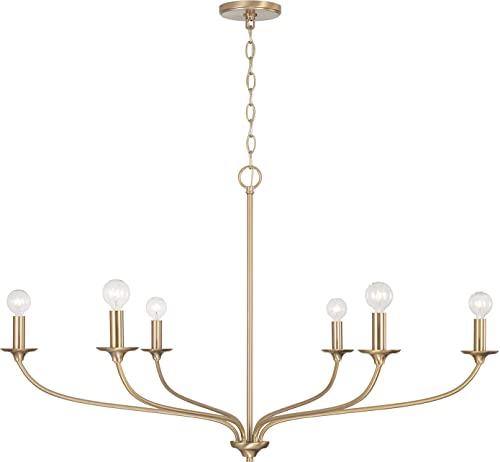 Capital Lighting 449961MA Dolan Six Light Chandelier, Matte Brass Alternate Image 4.jpg