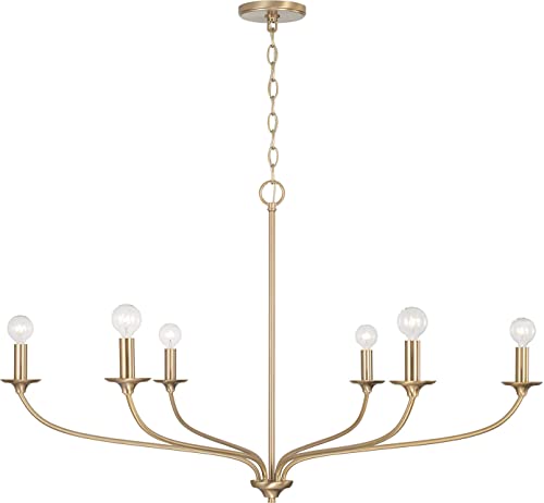 Capital Lighting 449961MA Dolan Six Light Chandelier, Matte Brass Alternate Image 4.jpg