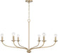 Capital Lighting 449961MA Dolan Six Light Chandelier, Matte Brass Alternate Image 4.jpg