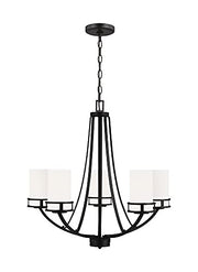Generation Lighting 3121605EN3-112 Robie Five Light Chandelier, Midnight Black Alternate Image.jpg