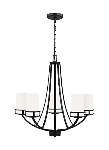 Generation Lighting 3121605EN3-112 Robie Five Light Chandelier, Midnight Black Alternate Image.jpg