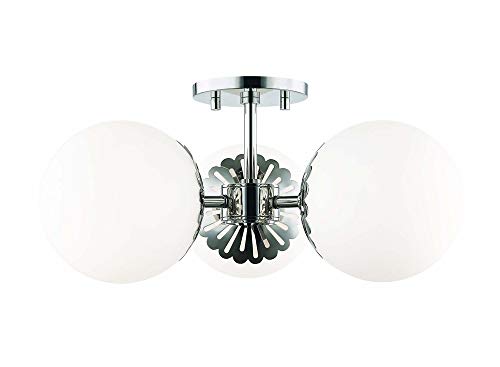 Mitzi H193603-PN Paige Three Light Semi Flush Mount, Polished Nickel Alternate Image.jpg