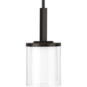 Progress P500192-020 Mast Collection One-Light Antique Bronze Clear Glass Coastal Mini-Pendant Light Alternate Image.jpg