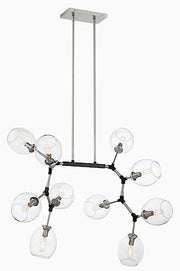 George Kovacs P1360-619 Nexpo LED Island Pendant, Brushed Nickel W/Black Accents Alternate Image.jpg