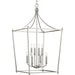 Progress P500371-009 Parkhurst Collection Eight-Light New Traditional Brushed Nickel  Chandelier Foyer Light Alternate Image.jpg
