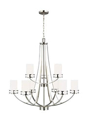 Generation Lighting 3121609EN3-962 Robie Nine Light Chandelier, Brushed Nickel Alternate Image.jpg