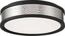 Minka-Lavery 717-1-691-L LED Flush Mount, Coal With Brushed Nickel Alternate Image.jpg