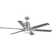 Progress P250026-009-30 Arlo Collection 60" Indoor/Outdoor Six-Blade Brushed Nickel Ceiling Fan Alternate Image.jpg