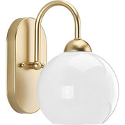 Progress P300084-078 Carisa Collection One-Light Vintage Gold Opal Glass Mid-Century Modern Bath Vanity Light Alternate Image.jpg